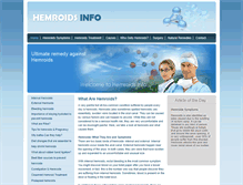 Tablet Screenshot of hemroidshemorrhoids.net